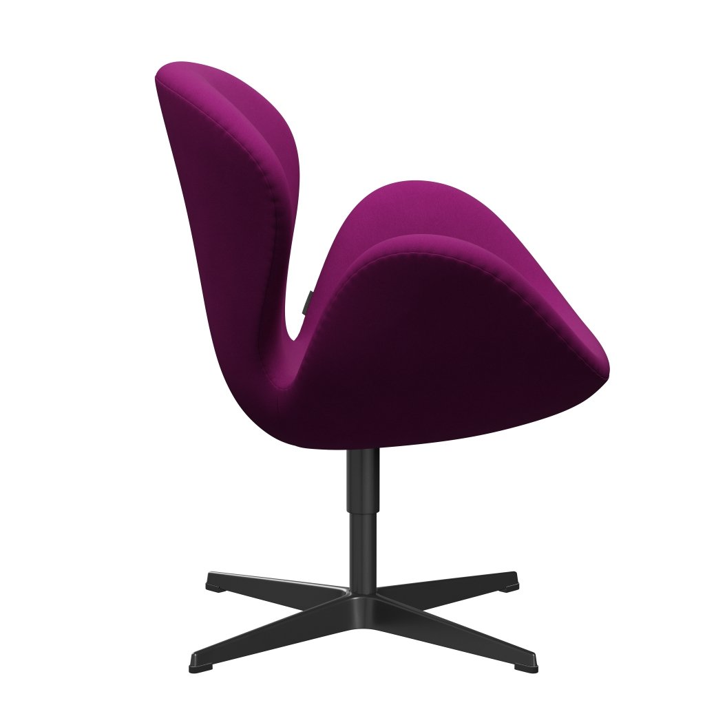 Fritz Hansen Swan -stol, svart lackerad/komfortljus lila