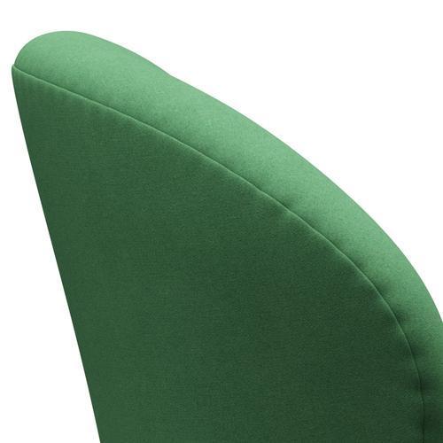 Fritz Hansen Svanstol, svart lackerad/divina grön