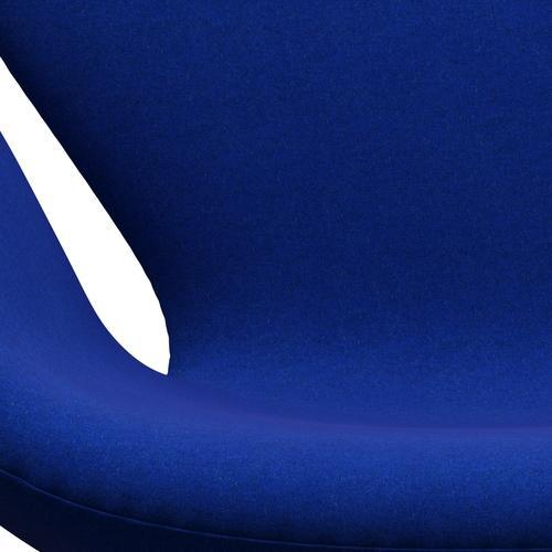 Fritz Hansen Svanstol, svart lackerad/divina melange elektrisk blå