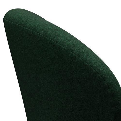 Fritz Hansen Svanstol, svart lackerad/divina melange mörk varm grön