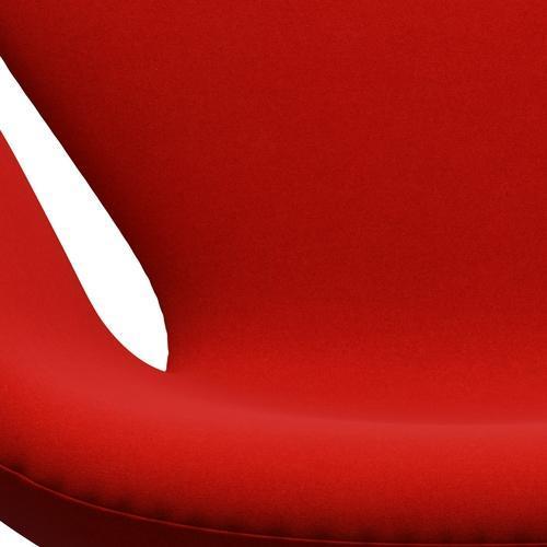 Fritz Hansen Swan -stol, svart lackerad/divina röd (562)