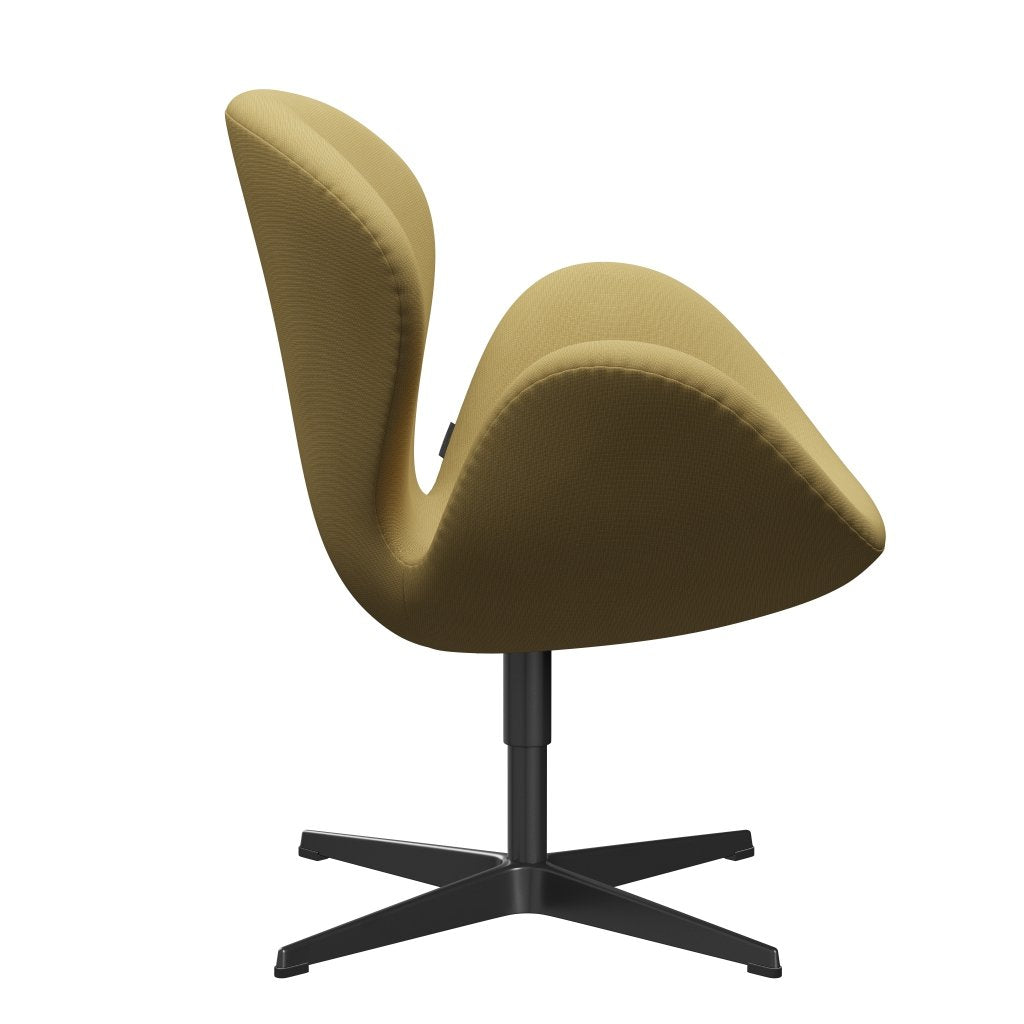 Fritz Hansen Swan Chair, Black Lacquered/Fame Beige (62068)
