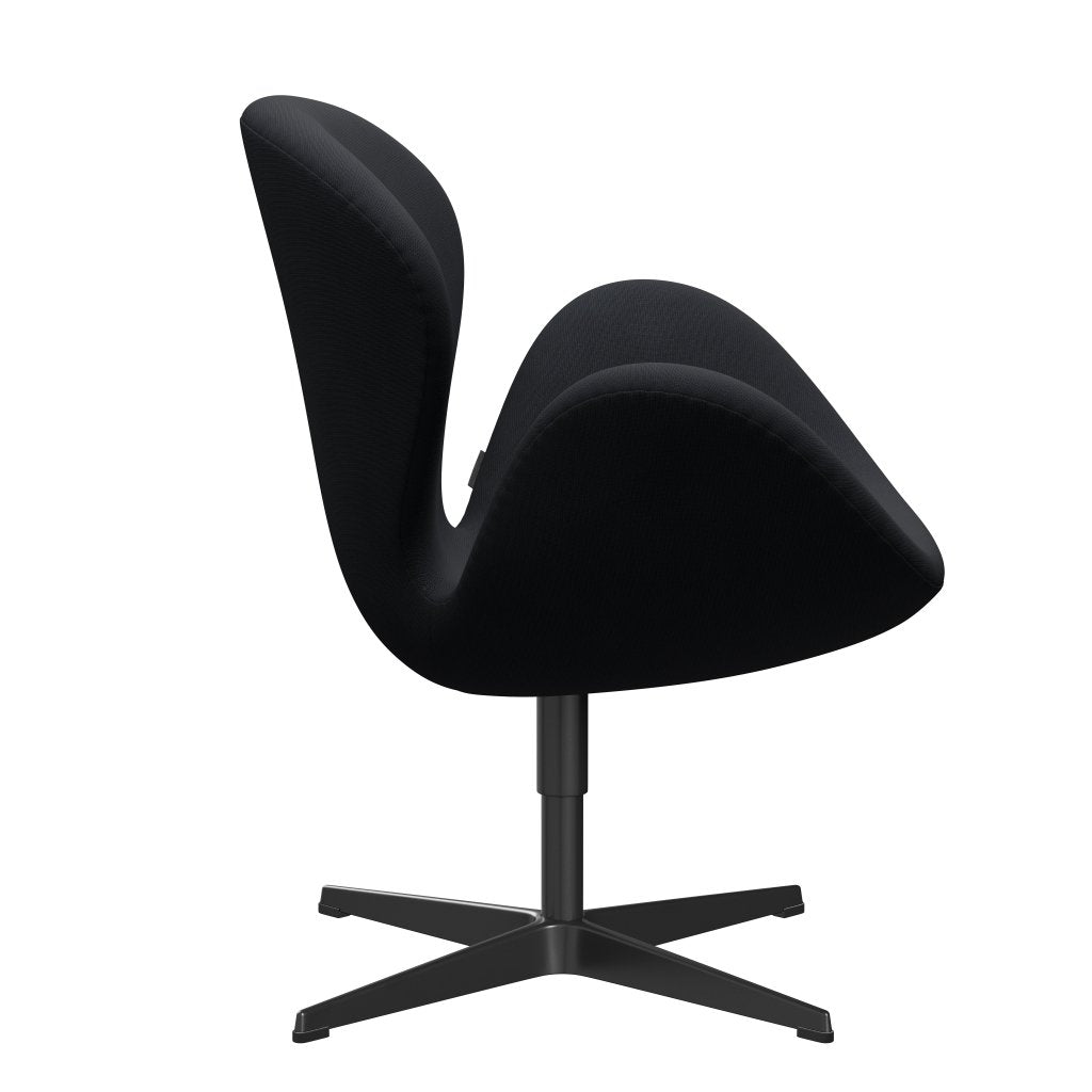 Fritz Hansen Swan -stol, svart lackerad/berömmelse grå (60019)