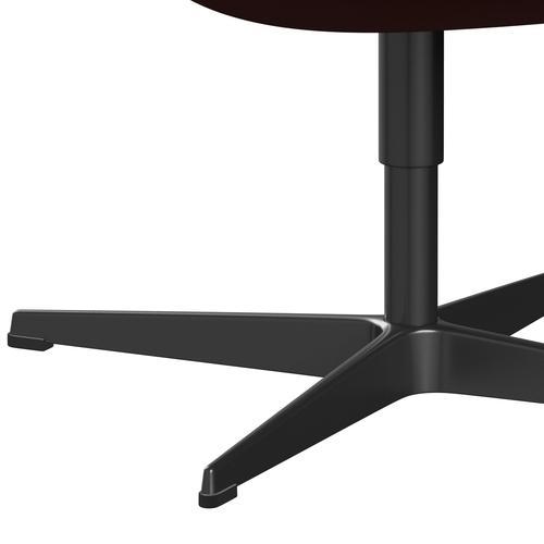 Fritz Hansen Swan -stol, svart lackerad/berömmelse ljusgrå -brun (63076)