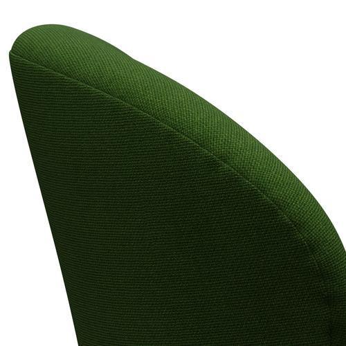 Fritz Hansen Svanstol, svart lackerad/hallingdal gräsgrön
