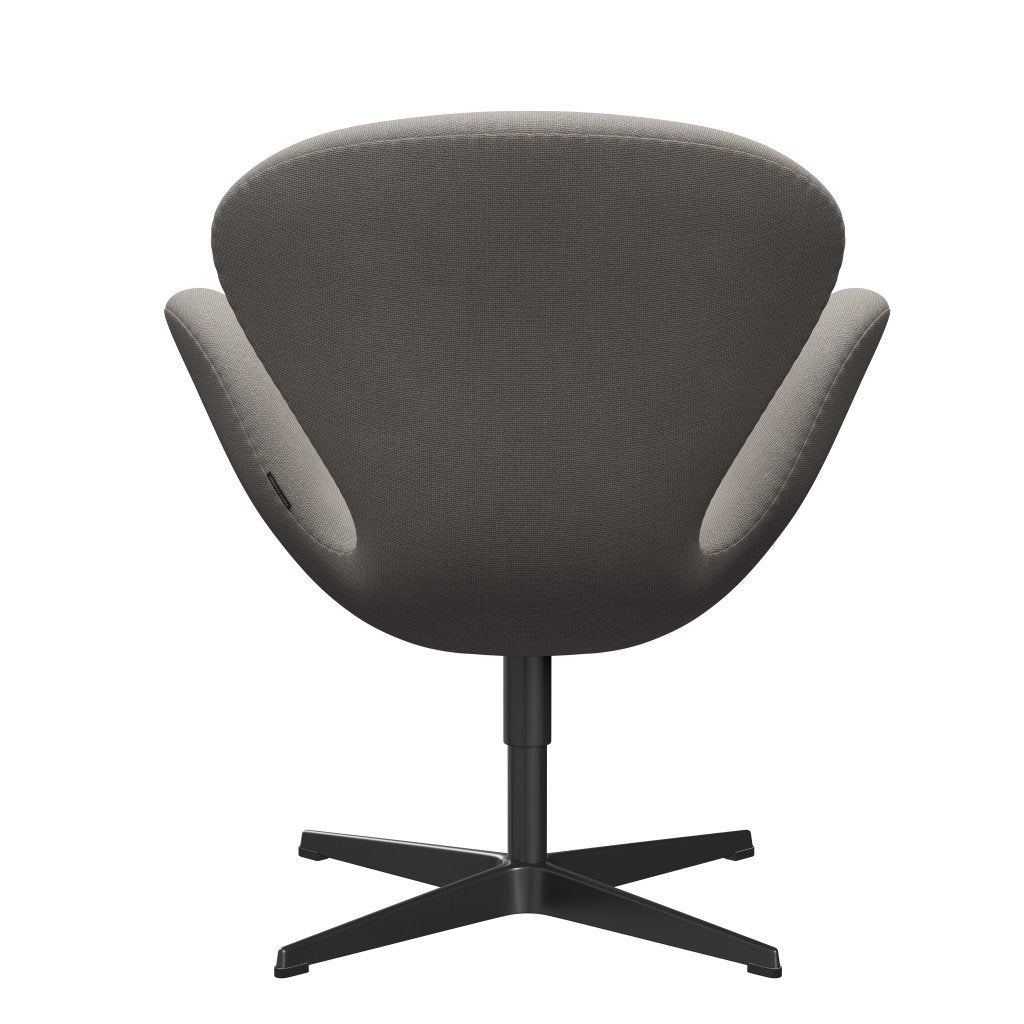 Fritz Hansen Swan -stol, svart lackerad/hallingdal ljusgrå (113)
