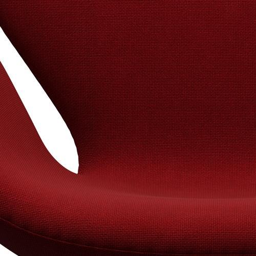 Fritz Hansen Swan -stol, svart lackerad/hallingdal röd (657)