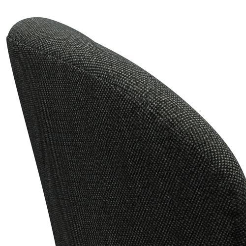 Fritz Hansen Swan -stol, svart lackerad/hallingdal svart/grå (368)