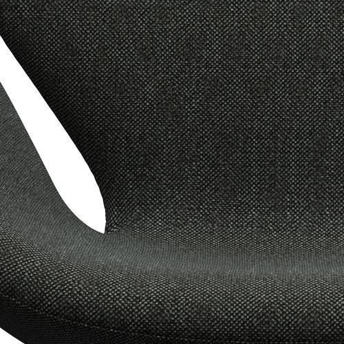 Fritz Hansen Swan -stol, svart lackerad/hallingdal svart/grå (368)