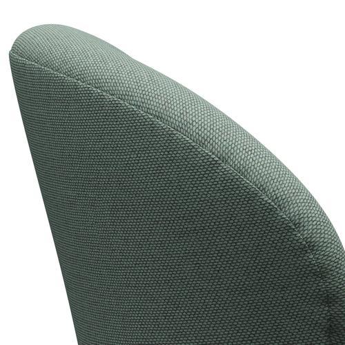 Fritz Hansen Swan-stol, svart lackerad/omskull aqua/neutral