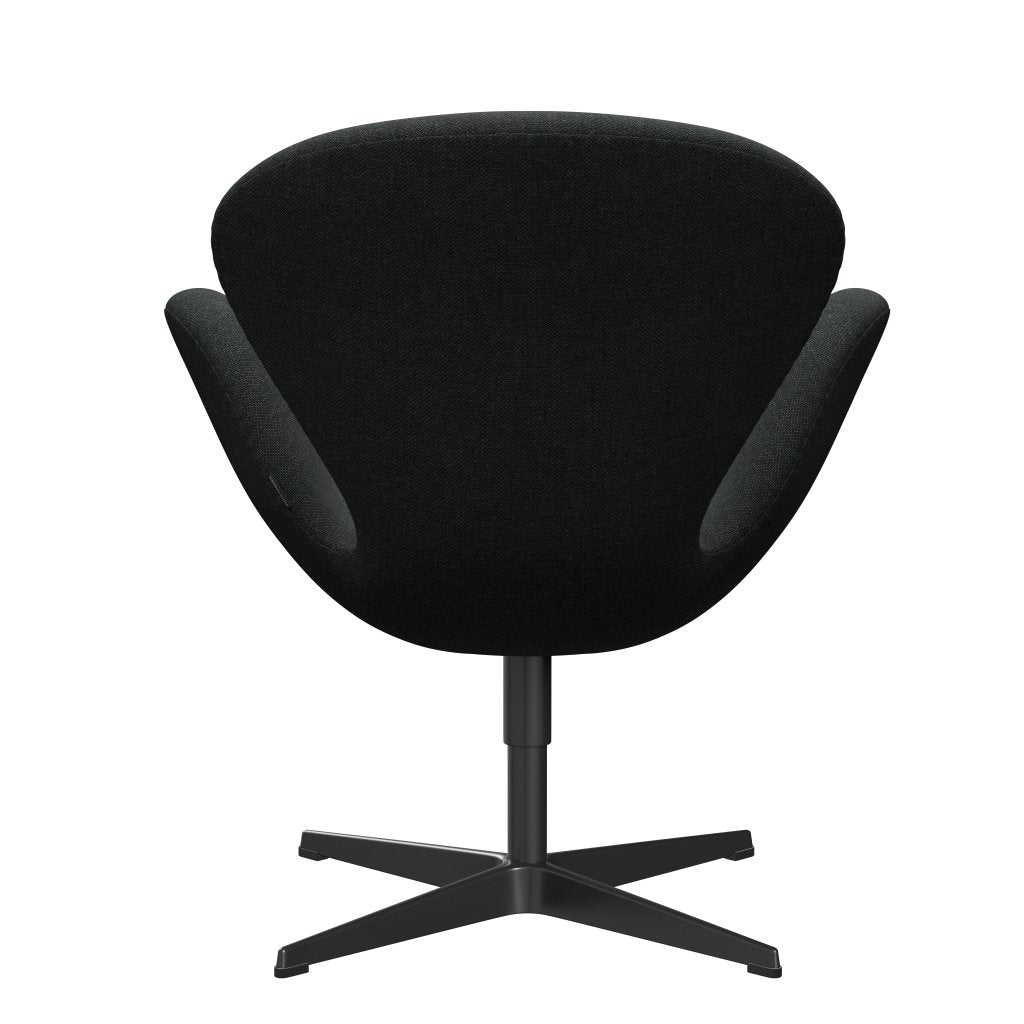 Fritz Hansen Swan-stol, svart lackerad/omskull svart/neutral