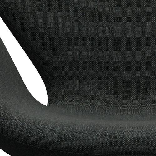 Fritz Hansen Swan-stol, svart lackerad/omskull svart/neutral