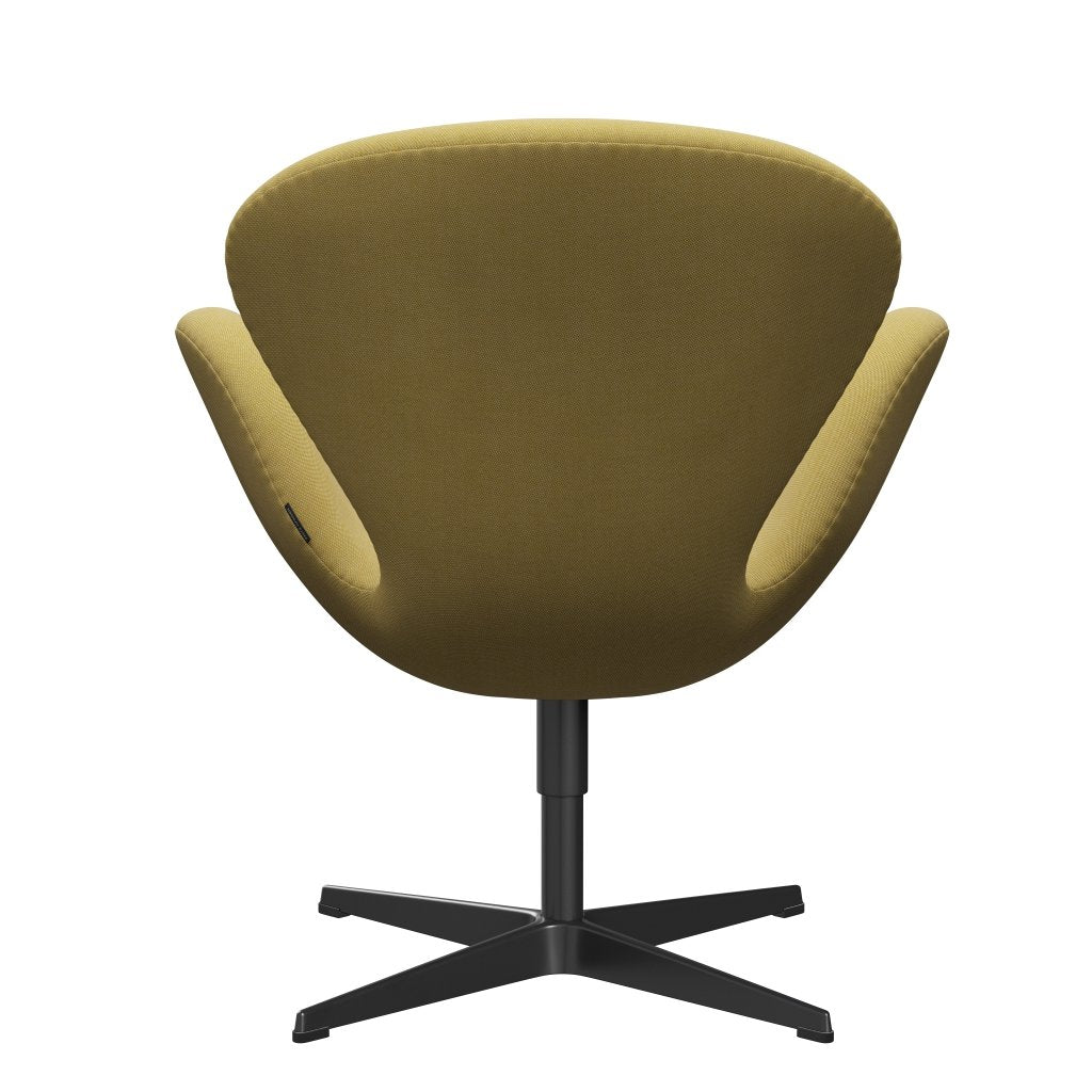 Fritz Hansen Svanenstol, Sortlakeret/Rime Lime Green/White