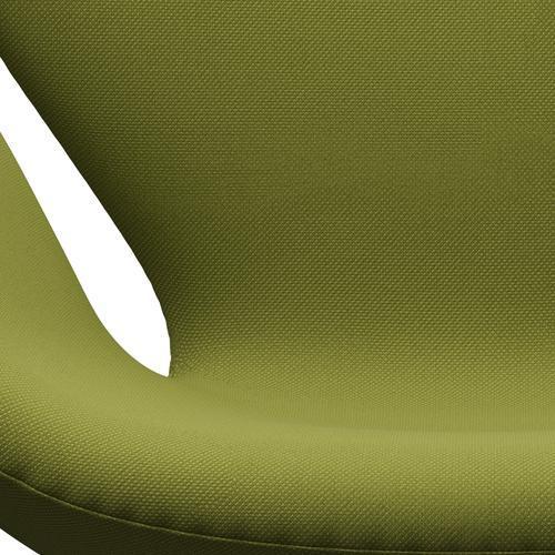 Fritz Hansen Swan -stol, svart lackerad/stålklart millitär grön