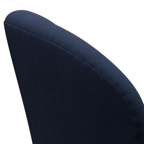 Fritz Hansen Swan -stol, svart lackerad/steelcut Royal Blue