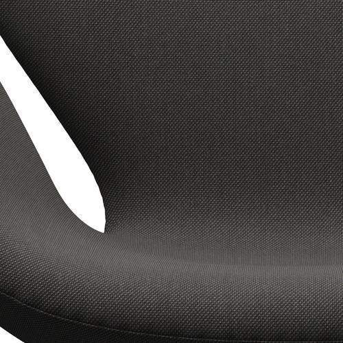 Fritz Hansen Swan -stol, svart lackerad/steelcut trio mörkgrå