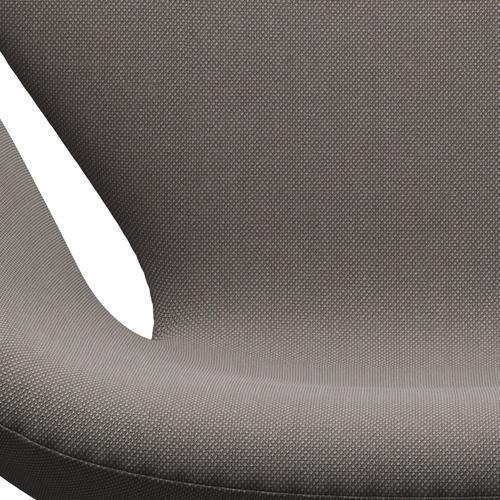 Fritz Hansen Swan -stol, svart lackerad/steelcut trio mörk sand