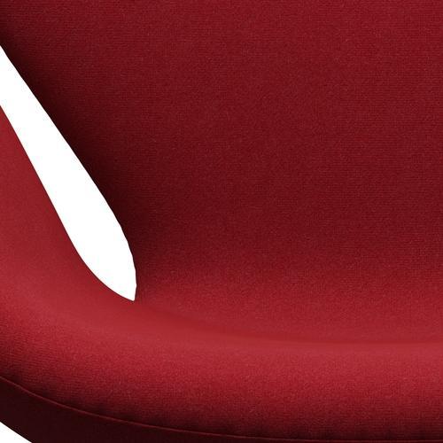 Fritz Hansen Swan Chair, Black Lacquered/Tonus Ready Bourgogne