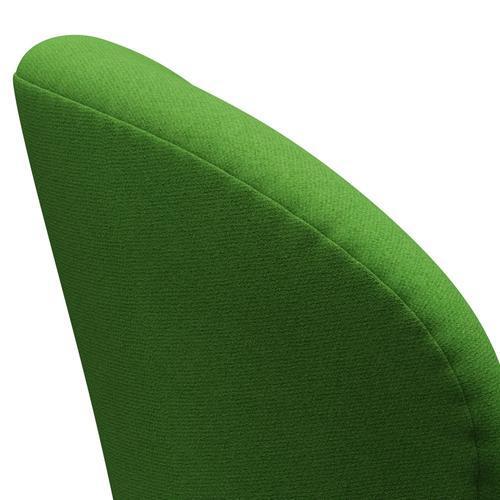 Fritz Hansen Svanstol, svart lack/tonus klar grön
