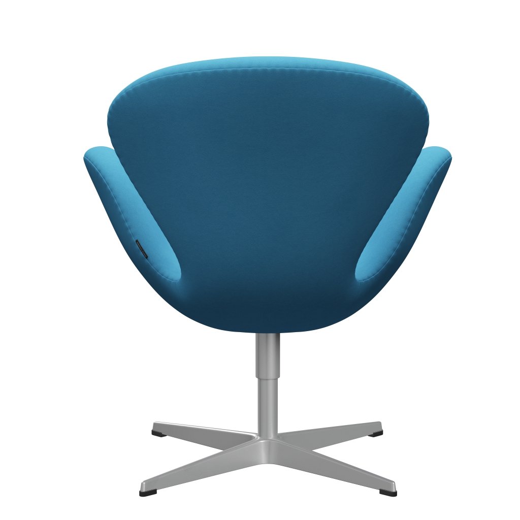 Fritz Hansen Swan Chair, Silver Grey/Comfort Light Blue (66010)