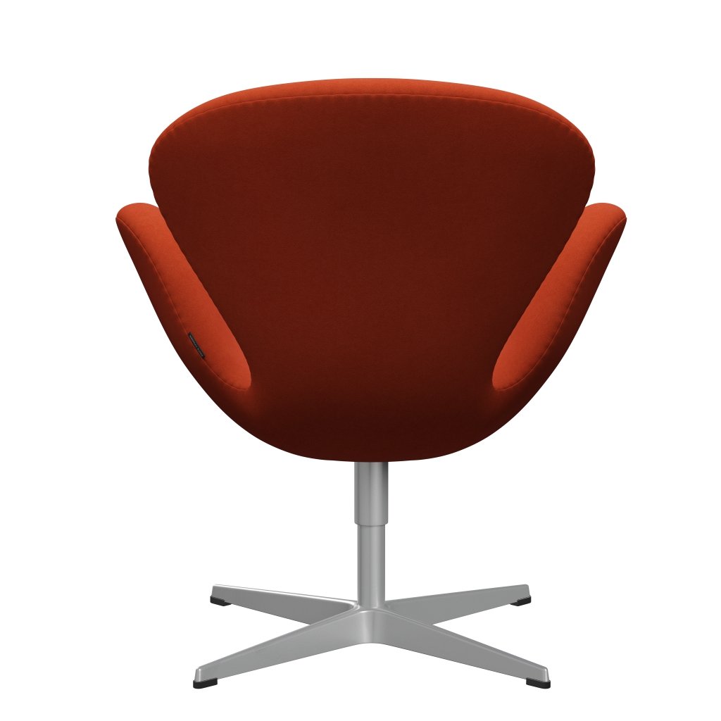 Fritz Hansen Swan Chair, Silver Grey/Comfort Rustrød (09055)