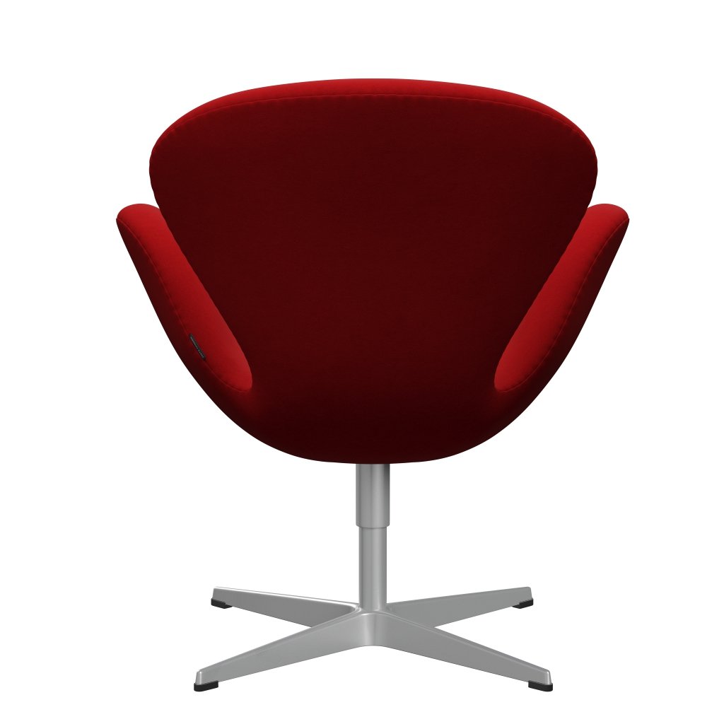 Fritz Hansen Swan Chair, Silver Grey/Comfort Red (01414)