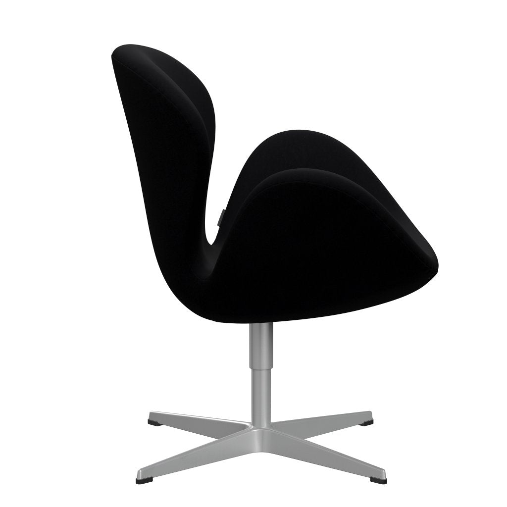 Fritz Hansen Swan Chair, Silver Grey/Comfort Black (00050)