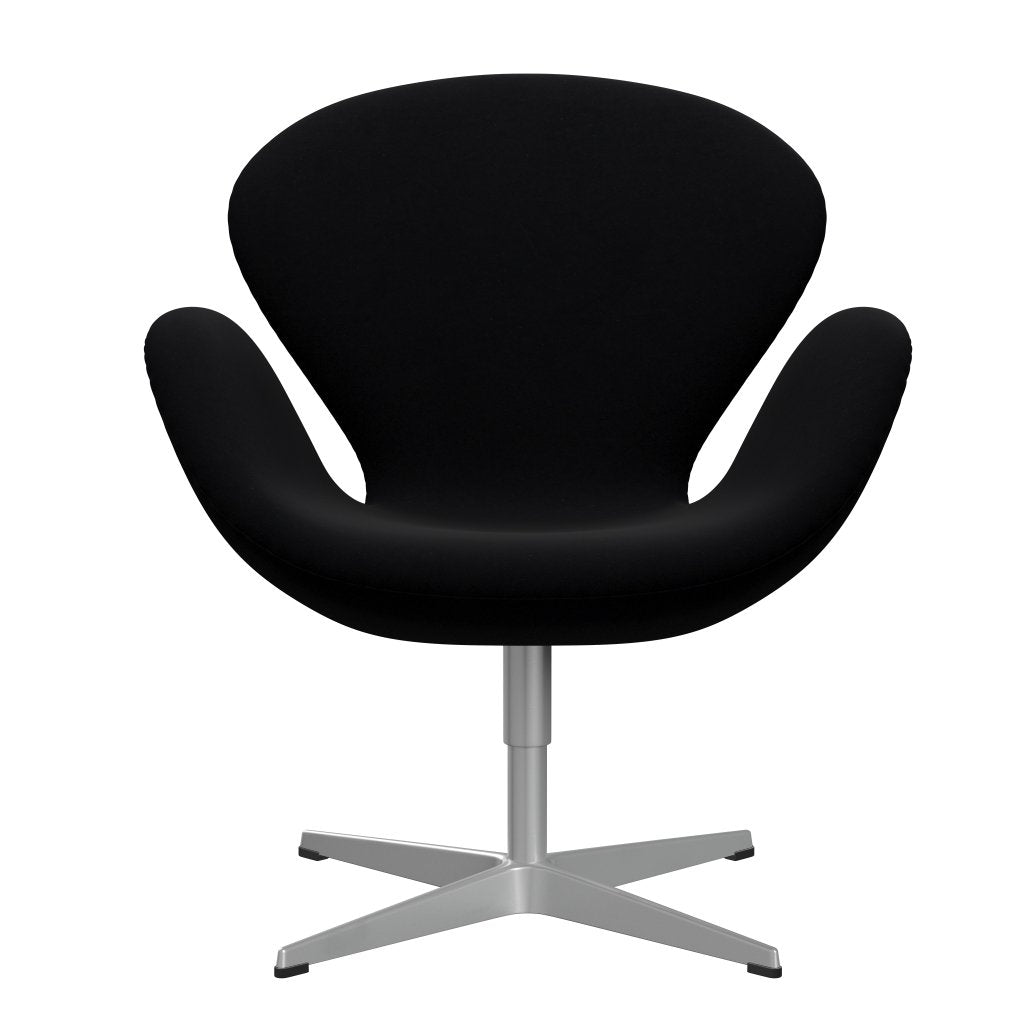 Fritz Hansen Swan Chair, Silver Grey/Comfort Black (00050)
