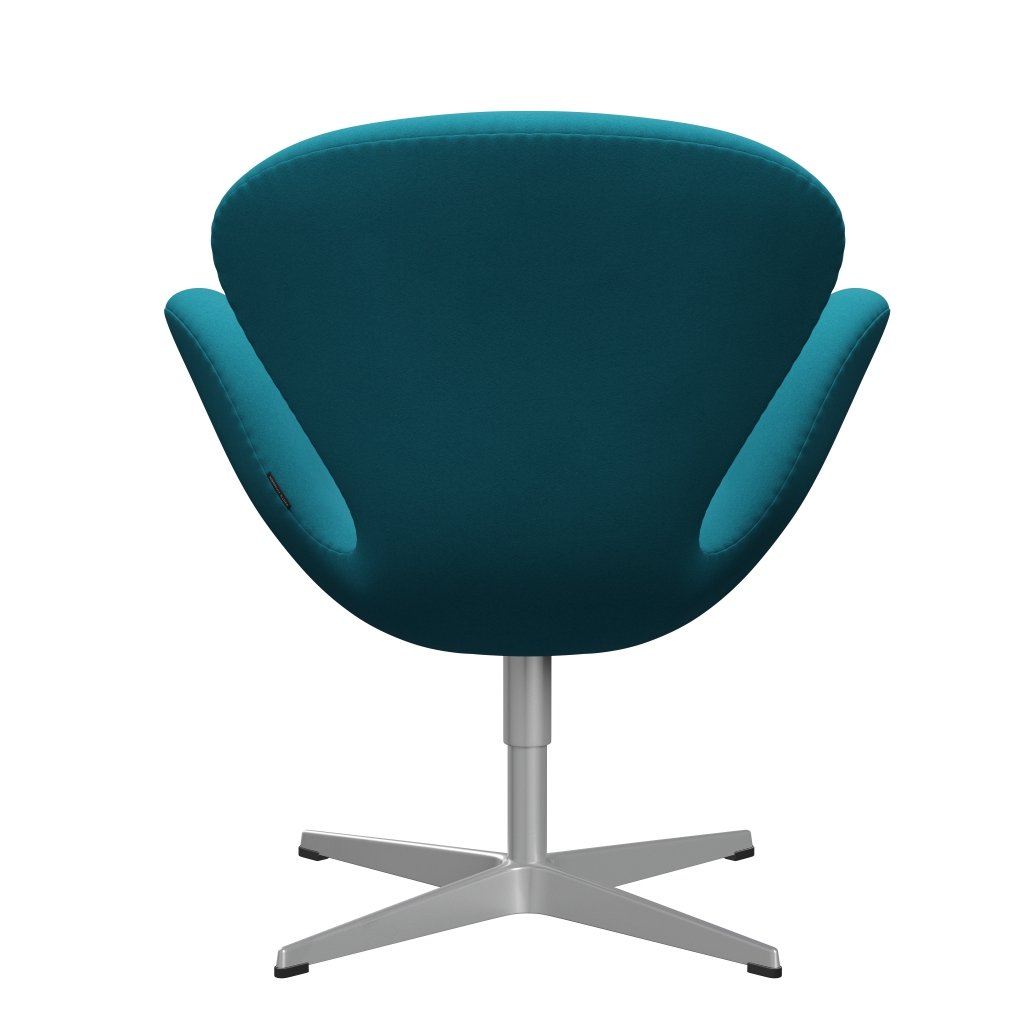 Fritz Hansen Swan Chair, Silver Grey/Comfort Light Turquoise