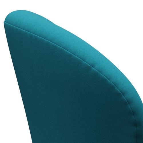 Fritz Hansen Swan Chair, Silver Grey/Comfort Light Turquoise