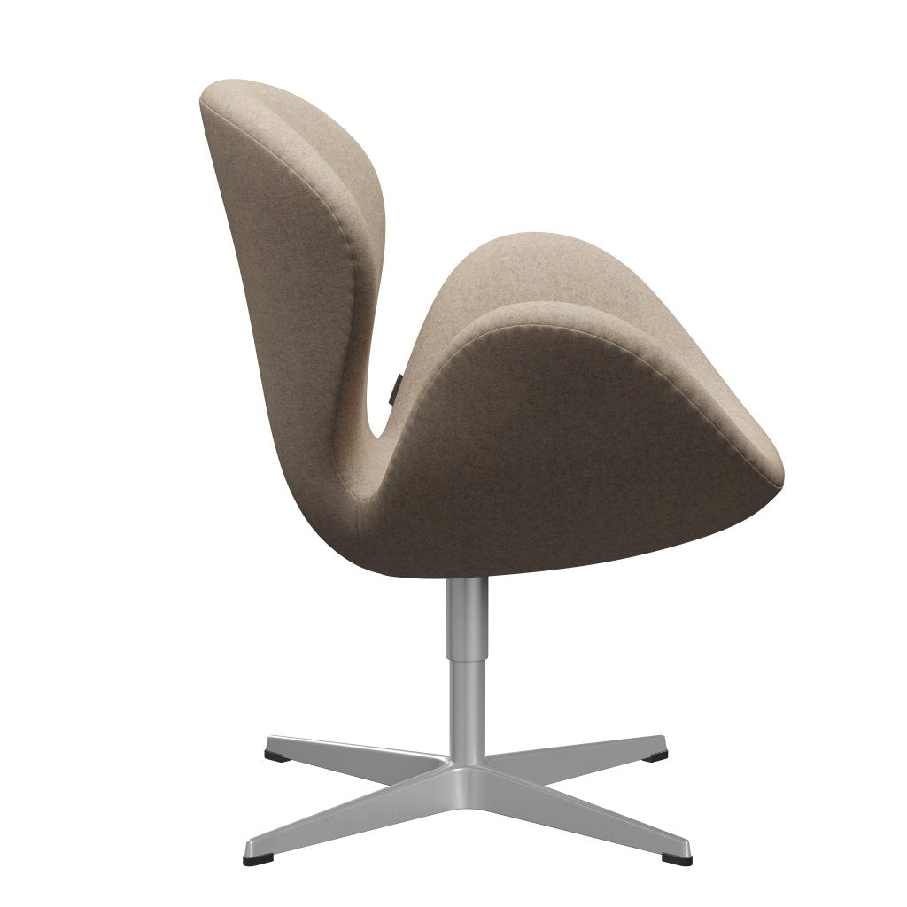 Fritz Hansen Swan Chair, Silver Grey/Divina MD Warm Sand