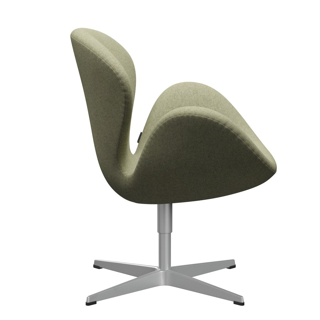 Fritz Hansen Swan Chair, Silver Grey/Divina MD Palgreen