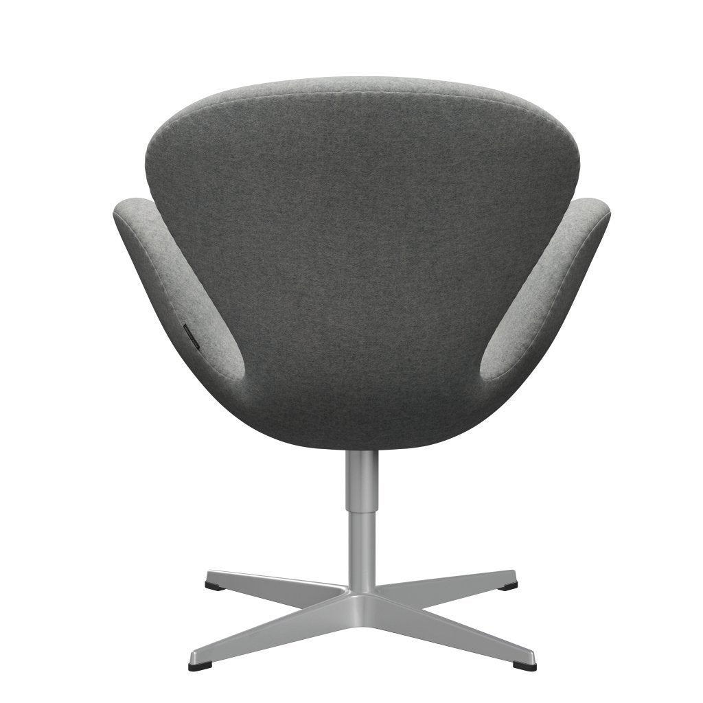 Fritz Hansen Swan Chair, Silver Grey/Divina Melange Light Grey