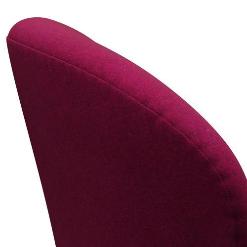 Fritz Hansen Swan Chair, Silver Grey/Divina Melange Lipstick Pink