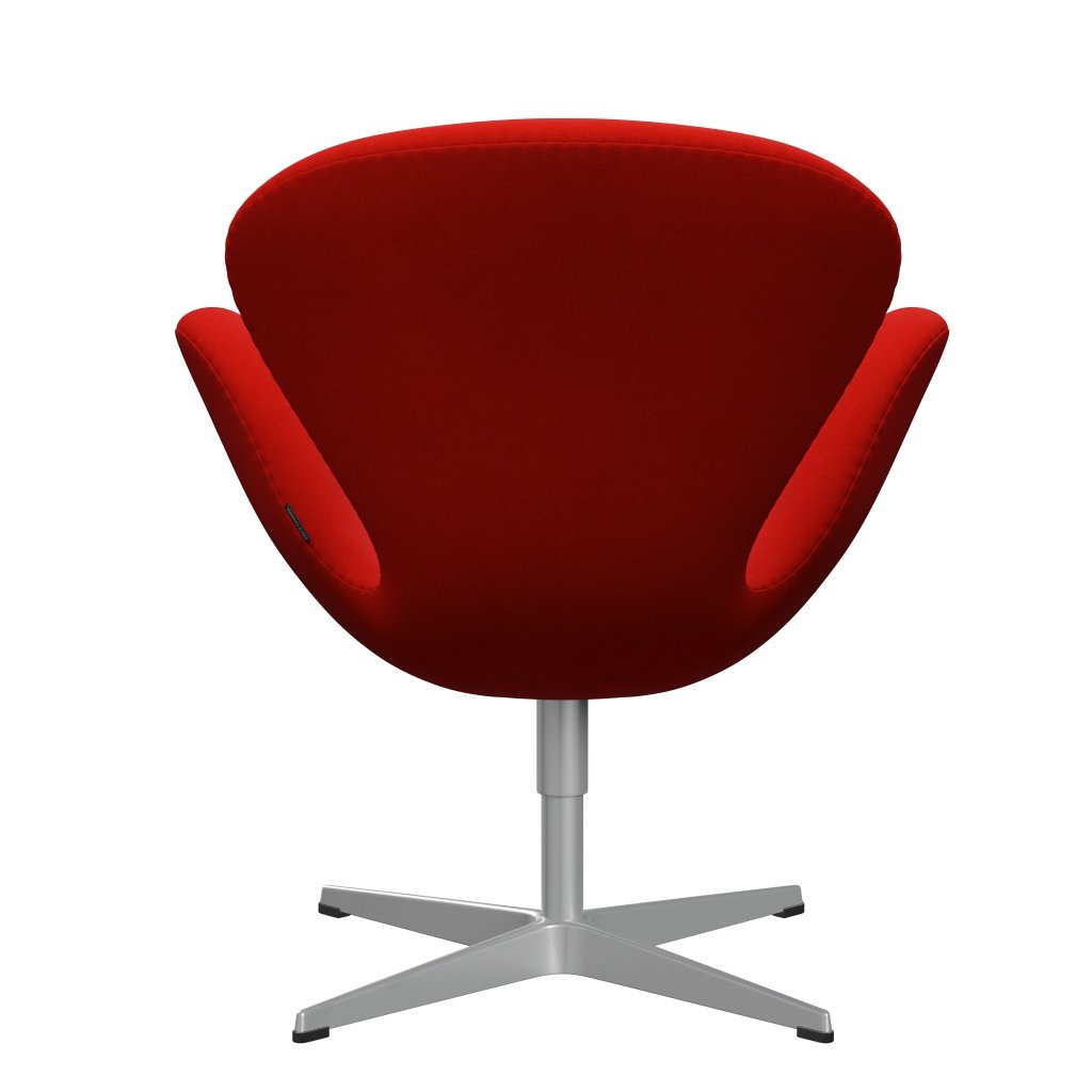 Fritz Hansen Swan Chair, Silver Grey/Divina Red (562)