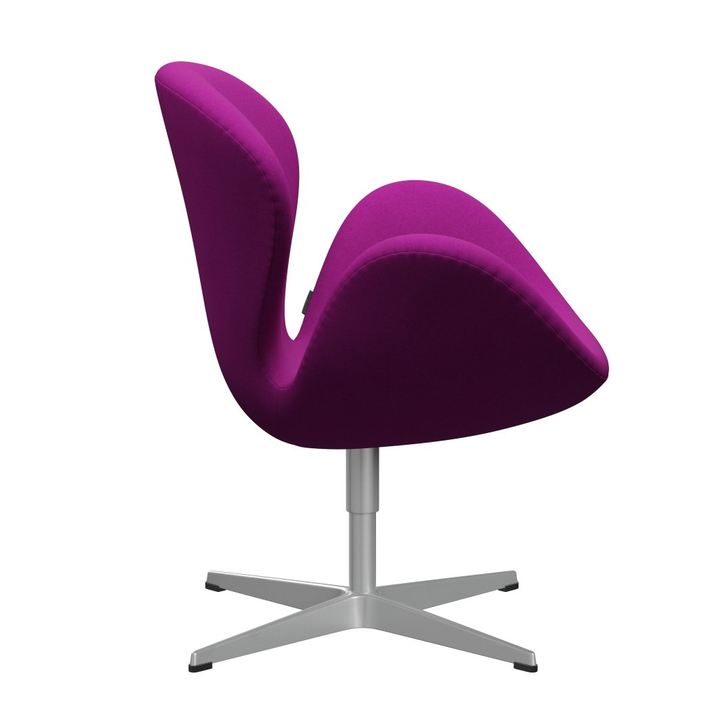 Fritz Hansen Swan Chair, Silver Grey/Divina Purple (666)