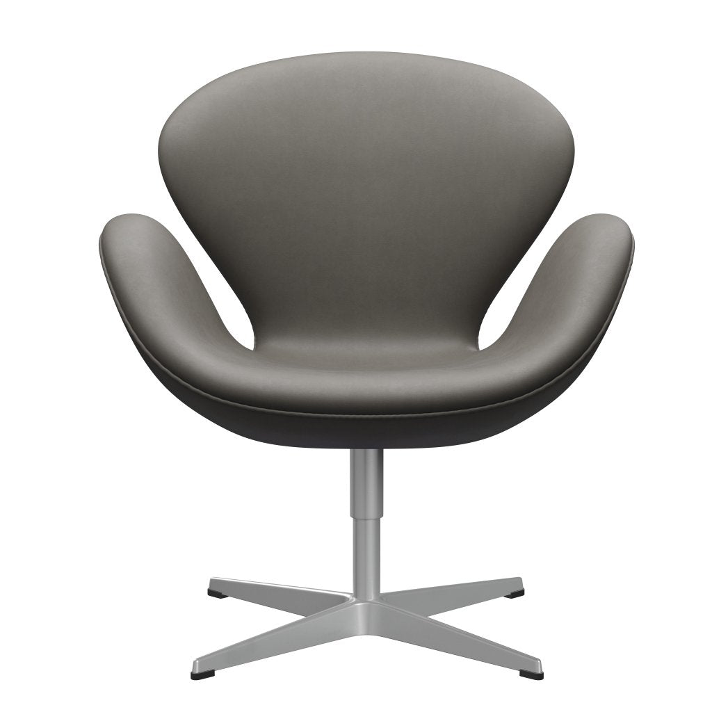 Fritz Hansen Swan Chair, Silver Grey/Essential Lava