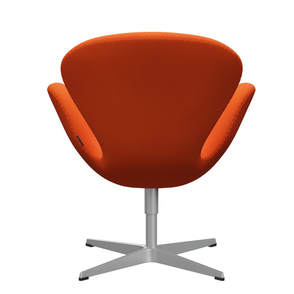 Fritz Hansen Swan Chair, Silver Grey/Fame Orange (63016)