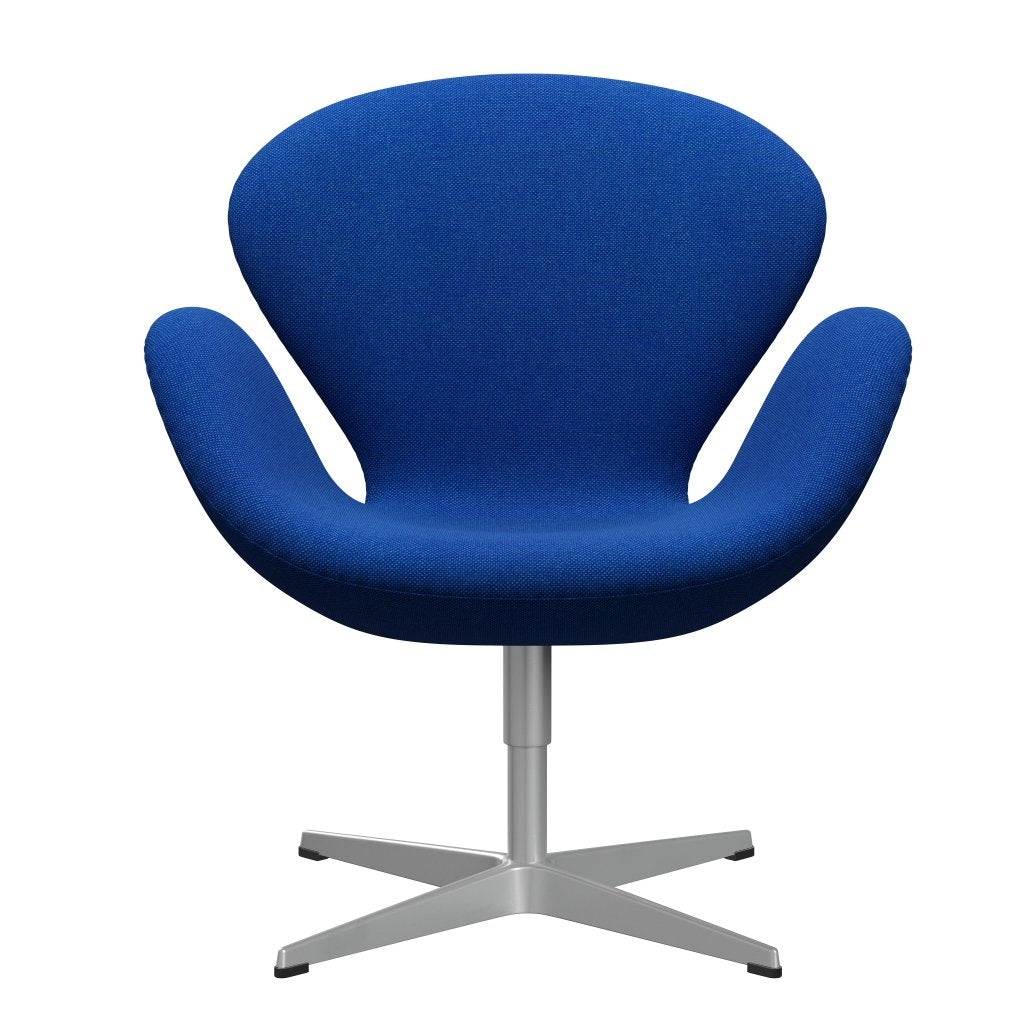 Fritz Hansen Swan Chair, Silver Grey/Hallingdal Coral Blue