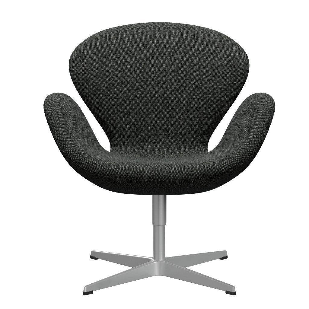 Fritz Hansen Swan Chair, Silver Grey/Hallingdal Black/Grey (368)