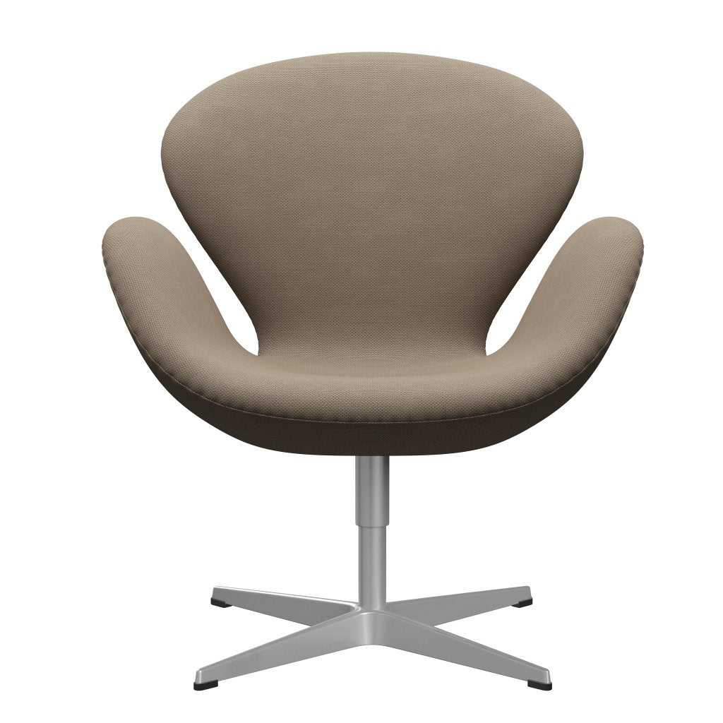 Fritz Hansen Swan-stol, silvergrå/omvilja beige/neutral