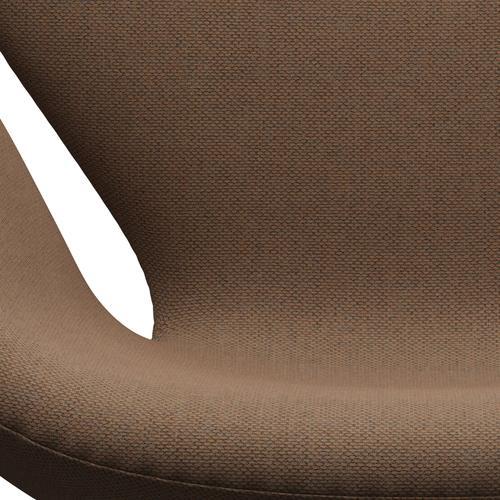 Fritz Hansen Swan-stol, silvergrå/omskolan brun/naturlig
