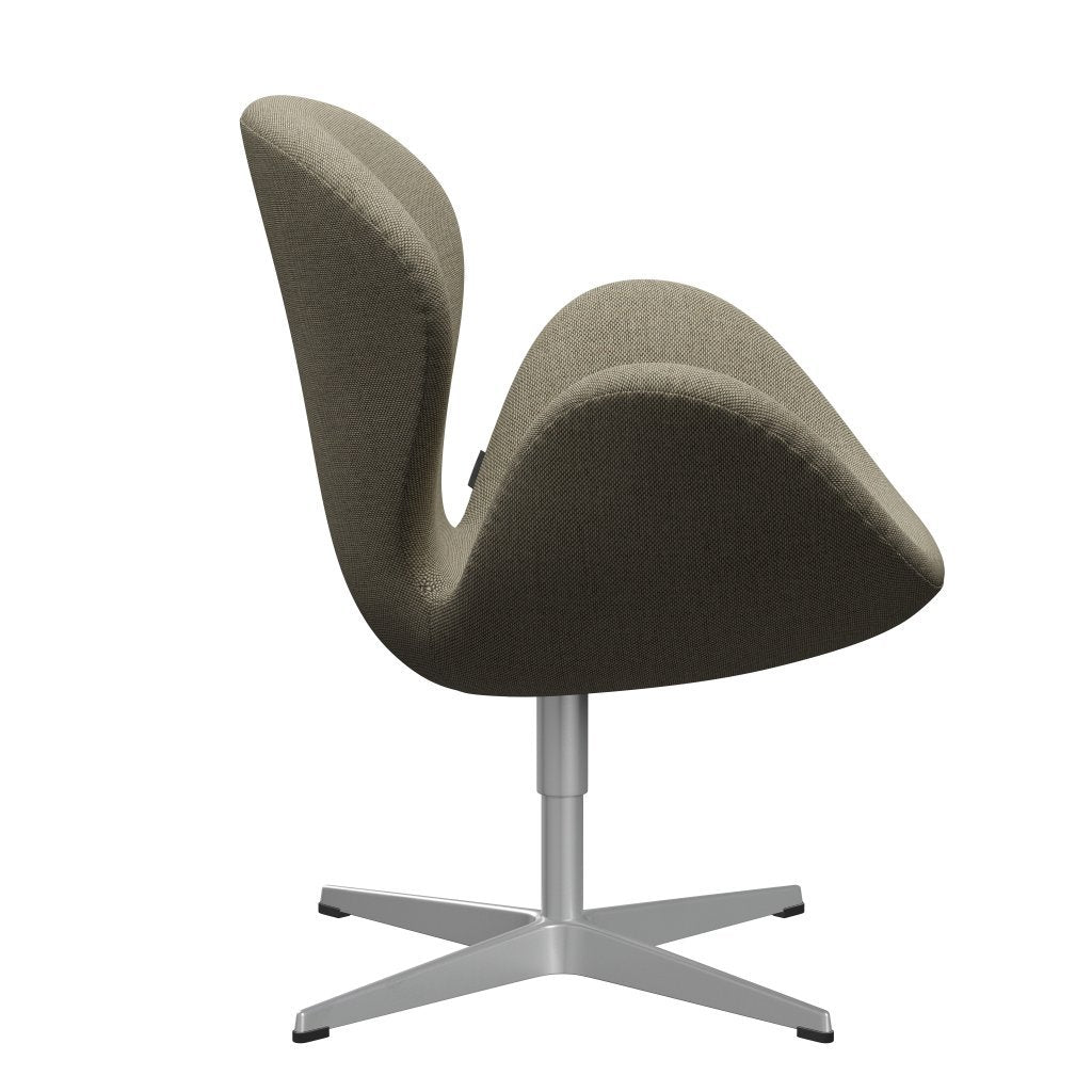 Fritz Hansen Swan-stol, silvergrå/omskull ljus beige/naturlig