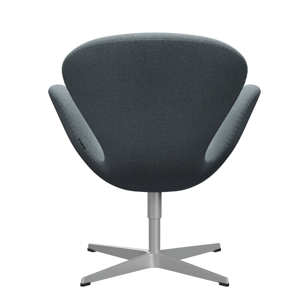 Fritz Hansen Swan-stol, silvergrå/omskull ljusblå/naturlig