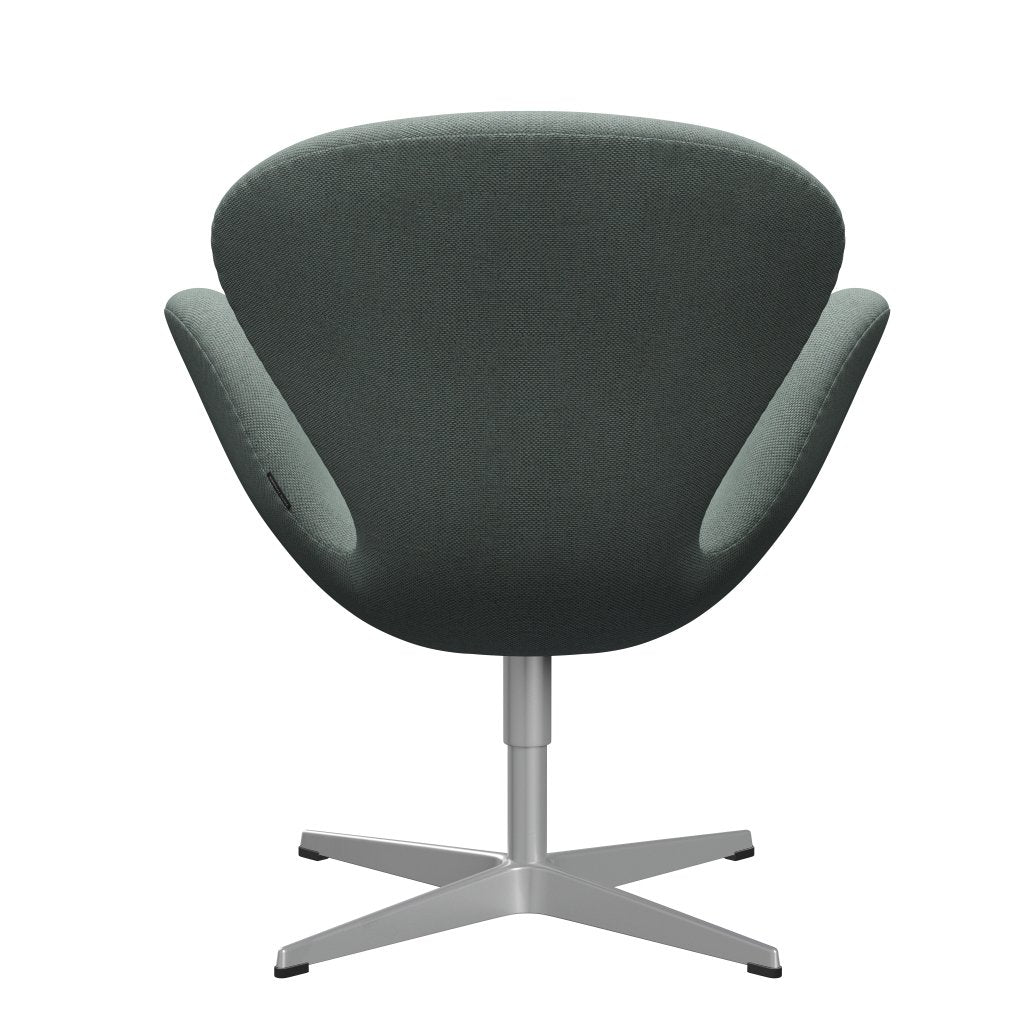 Fritz Hansen Swan-stol, silvergrå/omskull lätt aqua/naturlig