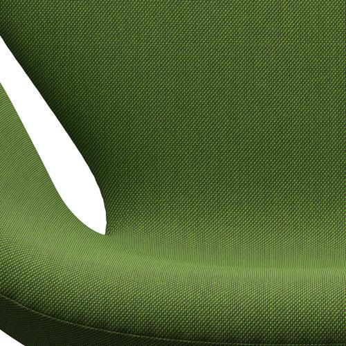 Fritz Hansen Swan Chair, Silver Grey/Steelcut Trio Grass Green
