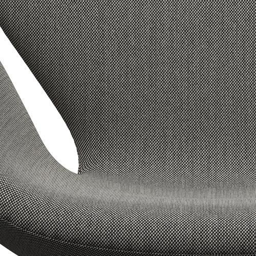 Fritz Hansen Swan Chair, Silver Grey/Steelcut Trio White/Black