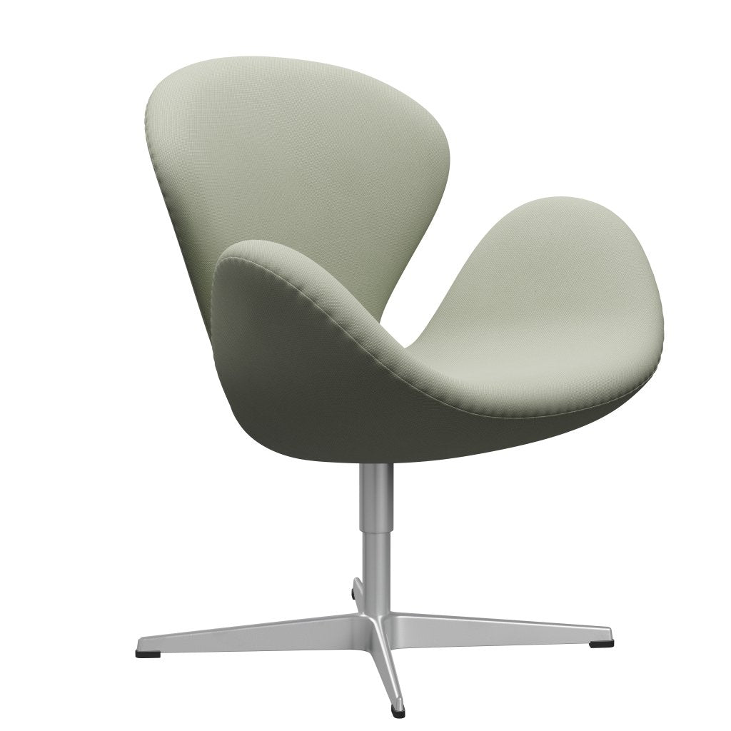 Fritz Hansen Swan Chair, Silver Grey/Steelcut Light/Mild Turquoise