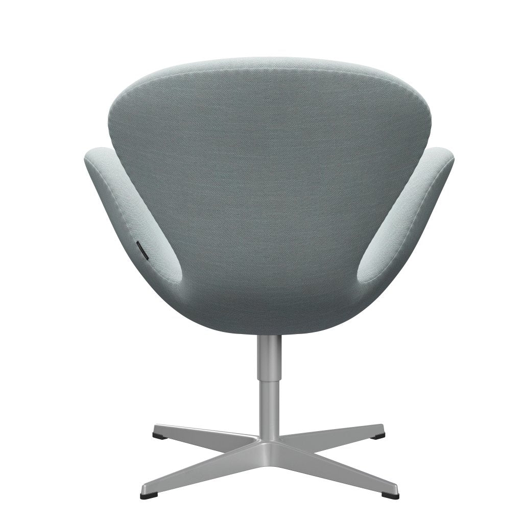 Fritz Hansen Swan stol, silvergrå/sunniva vit/ljusblå
