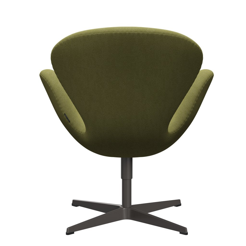 Fritz Hansen Swan Chair, Warm Graphite/Capture Hot Green